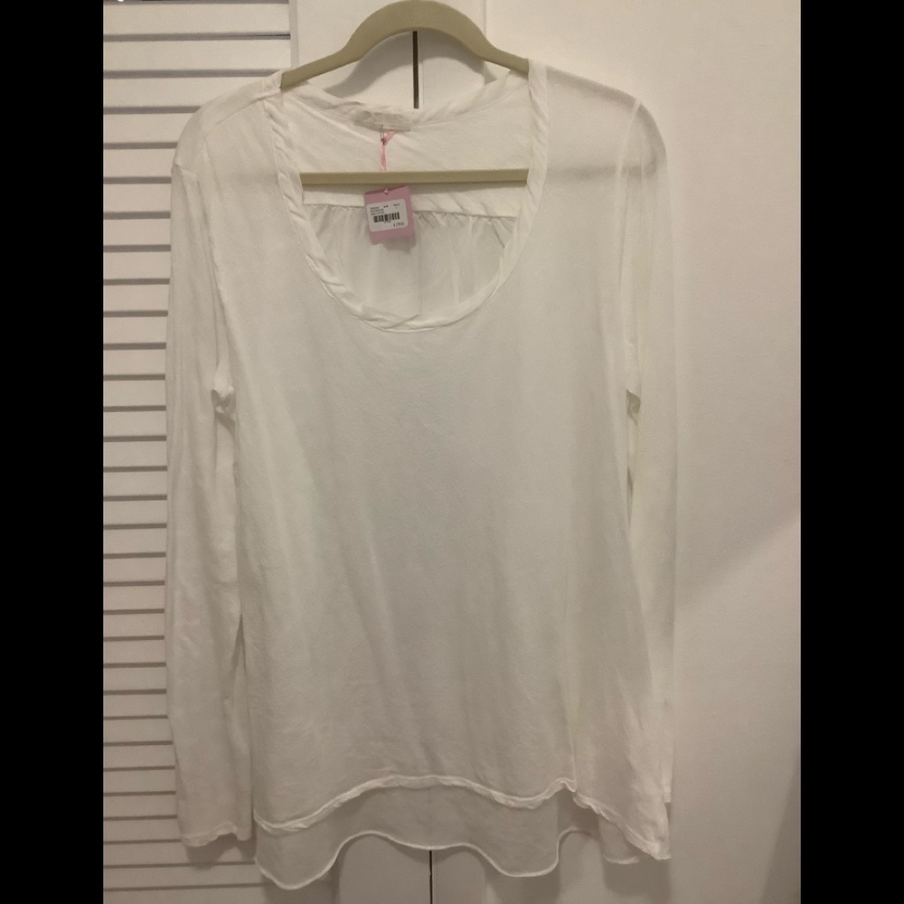 CP shades mixed media L/s tee NWT